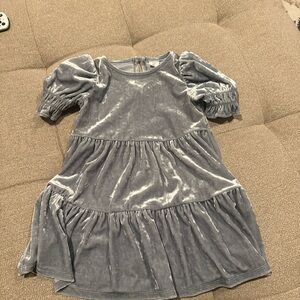 GAP Soft Blue Velvet Kids Dress